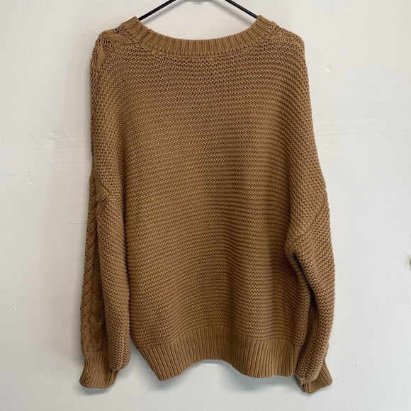 Dex plus women’s chunky knit sweater tan size 1X - Picture 2 of 2